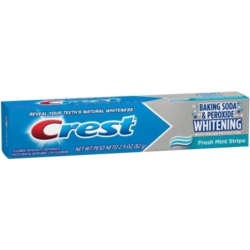 crest baking soda peroxide whitening toothpaste image