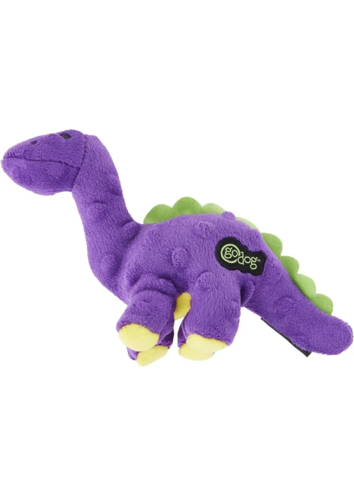 go dog bruto plush dog toys small purple image