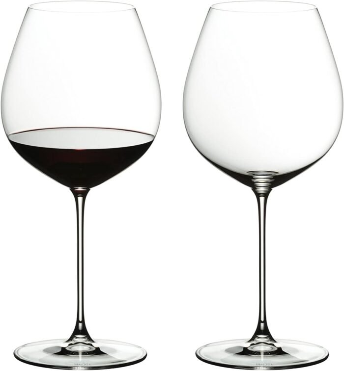riedel veritas old world pinot noir wine glasses image
