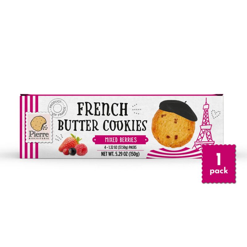 pierre french butter cookies mixed berries pack image
