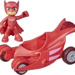 pj masks owl glider toy with owlette action figure image