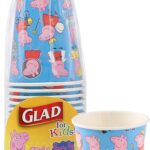 glad peppa pig paper cups 9 oz 20 ct image