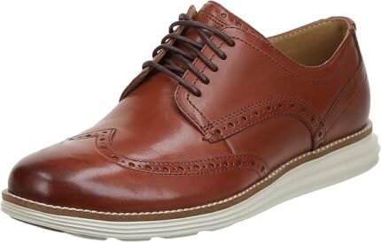 cole haan grand shortwing oxford woodbury leather lvory 10m shoe image