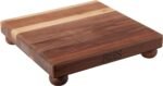 john boos b series square wood cutting board with feet walnut image