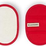 le creuset cherry fingertip potholders set of 2 image