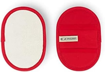 le creuset cherry fingertip potholders set of 2 image