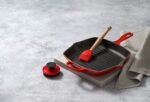 le creuset 10.25 square skillet grill cerise image