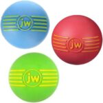 jw pet company isqueak ball rubber dog toy medium image