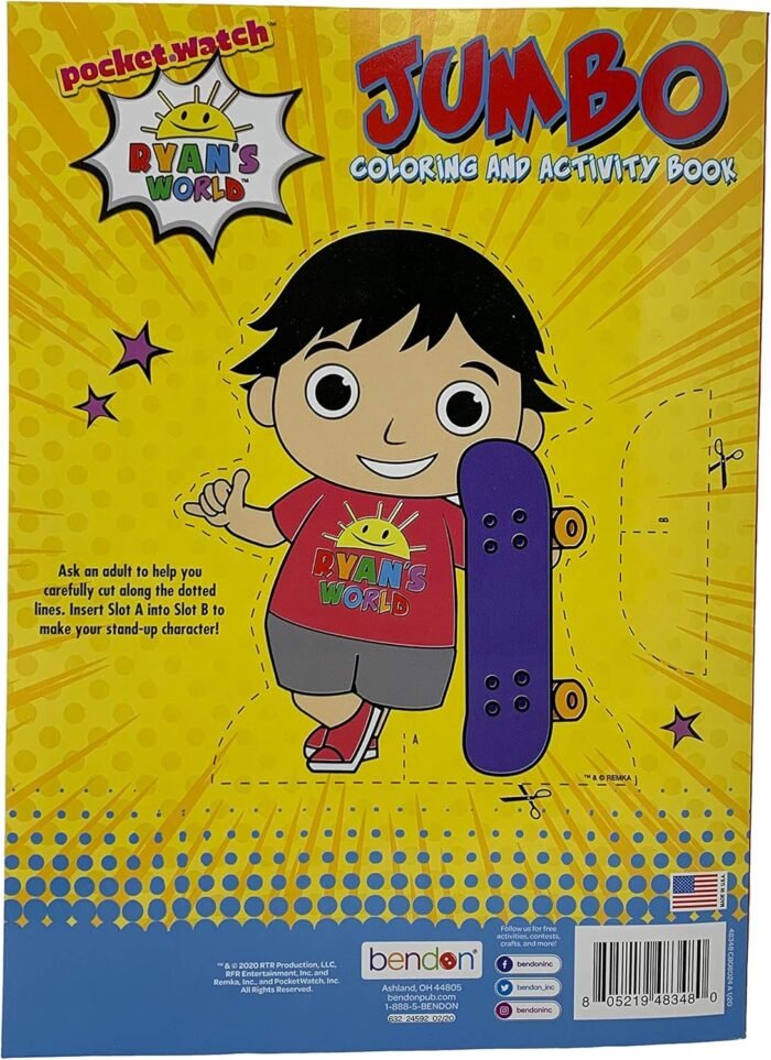 ryans world 80 page coloring book image