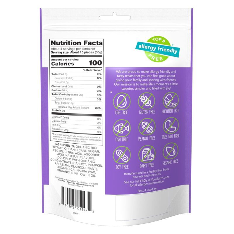 yum earth organic gummy fruits pack image