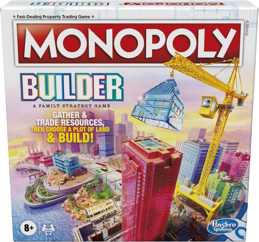 monopoly builder board game for kids and adults 2 4 players image