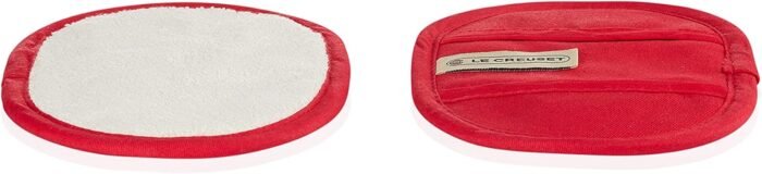 le creuset cherry fingertip potholders set of 2 image