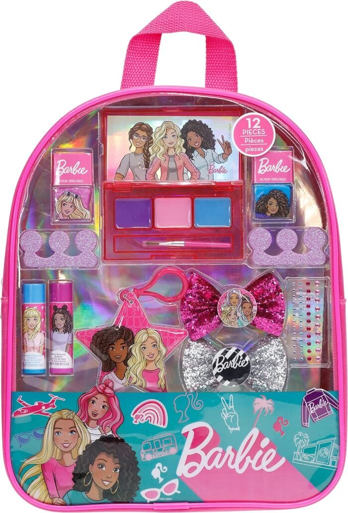 barbie 12 pc kids makeup gift set image