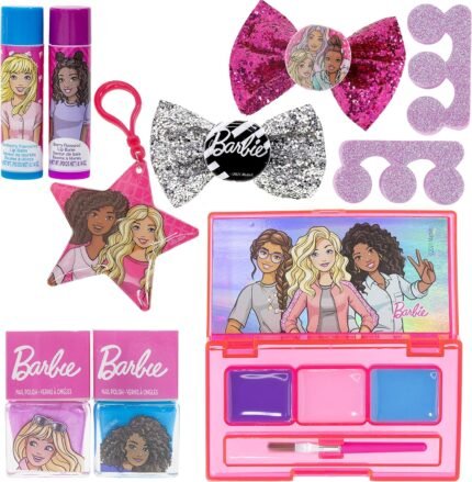 barbie 12 pc kids makeup gift set image