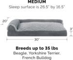 furthaven pillow dog bed stone gray medium image