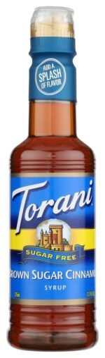 torani sugar free brown sugar cinnamon syup bottle image