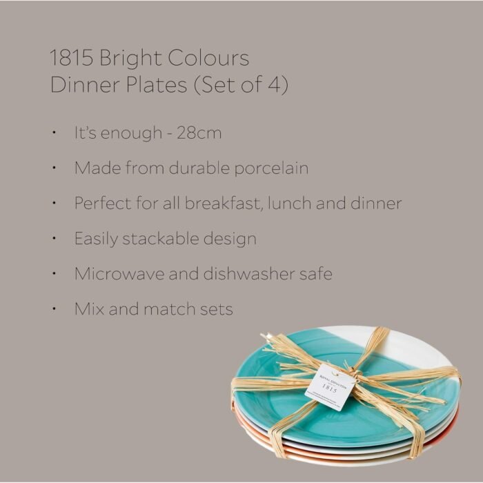 royal doulton 1815 mixed patterns dinner plate set of 4 image