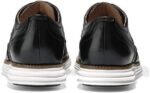 cole haan grand shortwing oxford black leather white 13m image