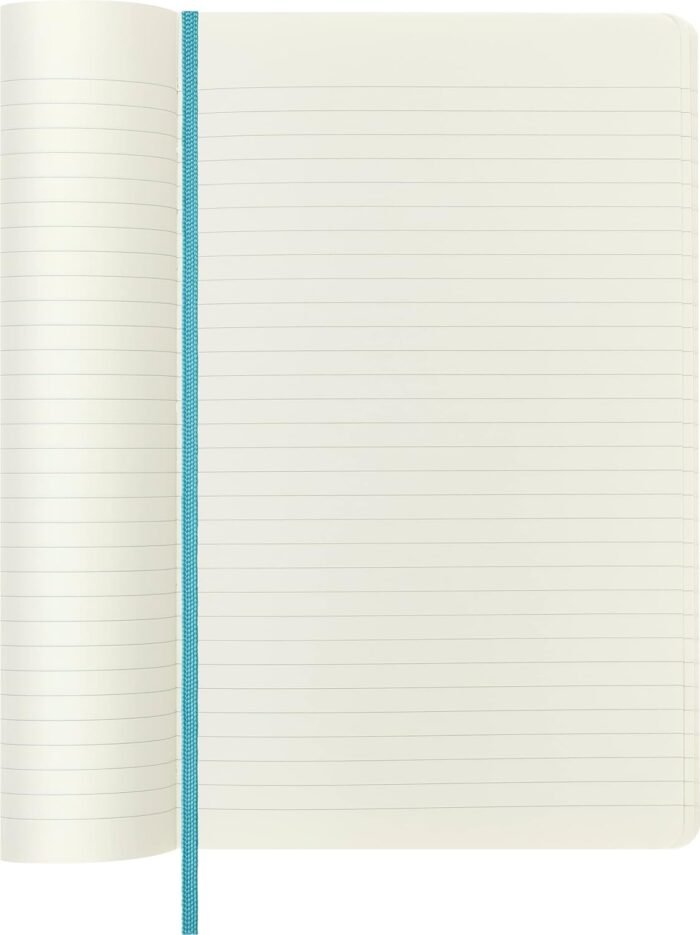 moleskine soft cover notebook large ruled reef blue image