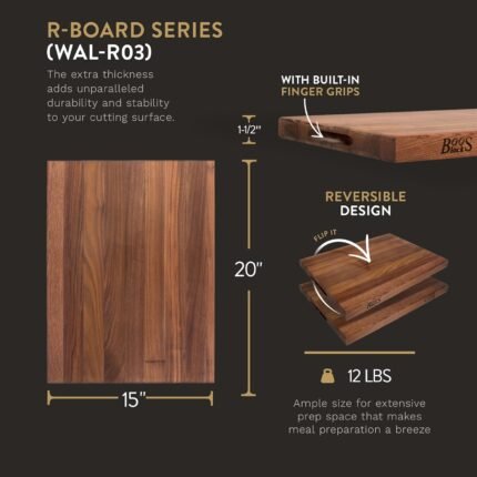 john boss walnut reversible cutting board image