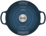 le creuset 4.5 qt round dutch oven deep teal image