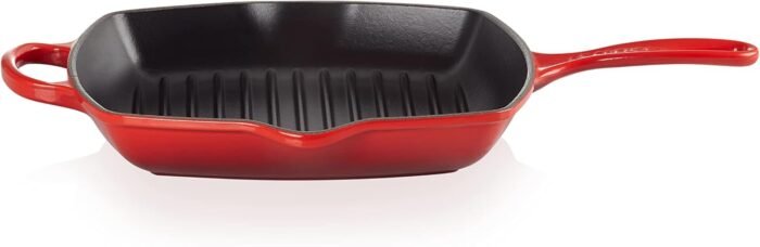 le creuset 10.25 square skillet grill cerise image