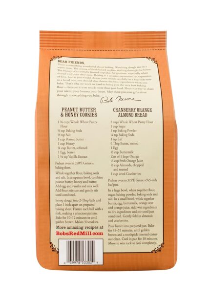 bob's red mill pastry flour whole wheat pack image