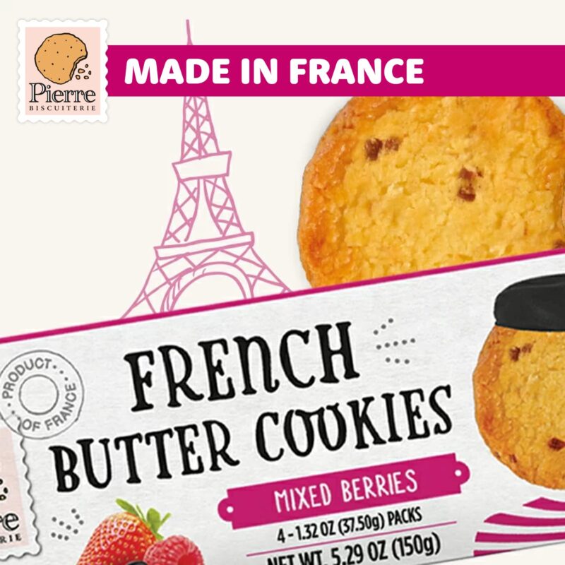 pierre french butter cookies mixed berries pack image