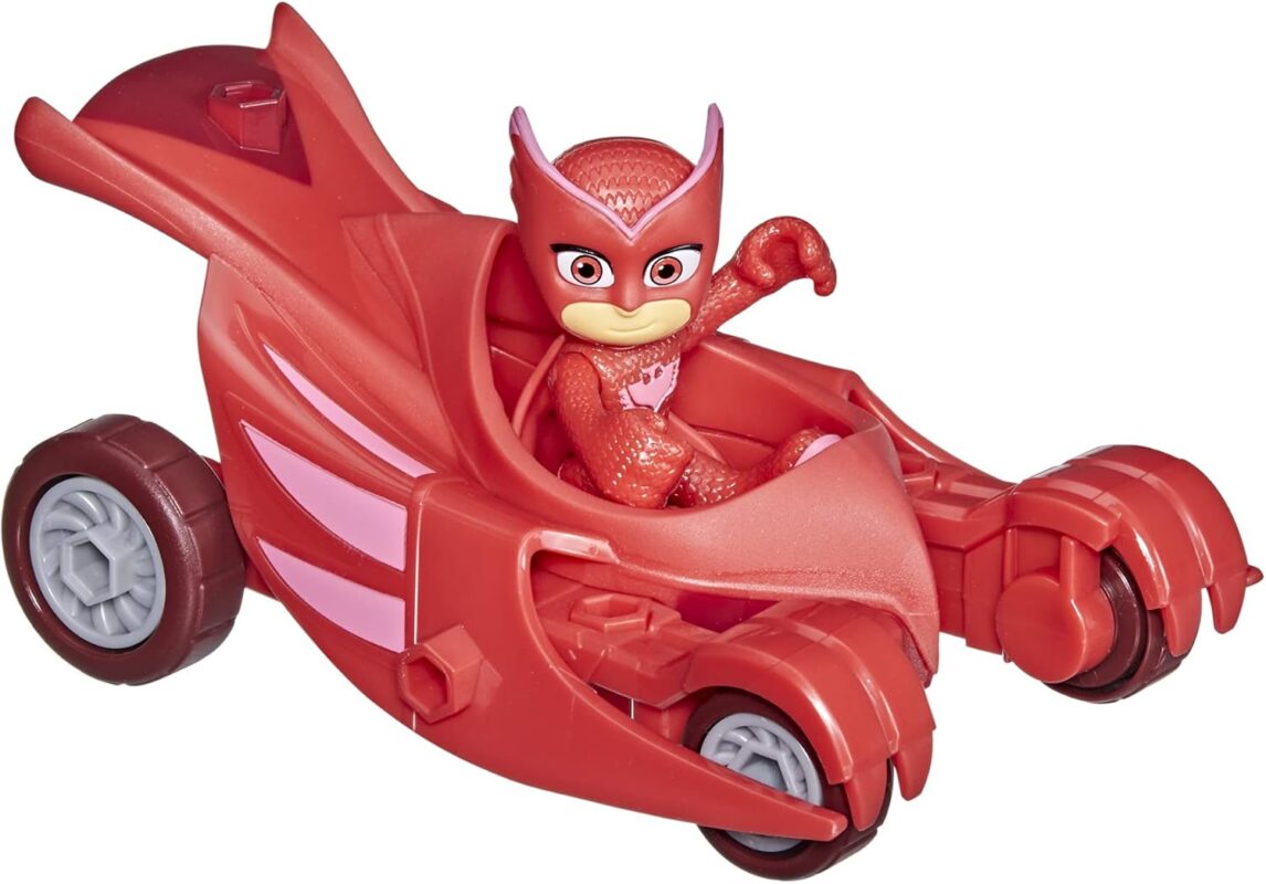 pj masks owl glider toy with owlette action figure image