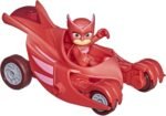 pj masks owl glider toy with owlette action figure image