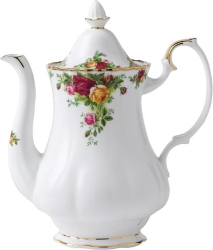 royal albert old country roses large coffee pot image