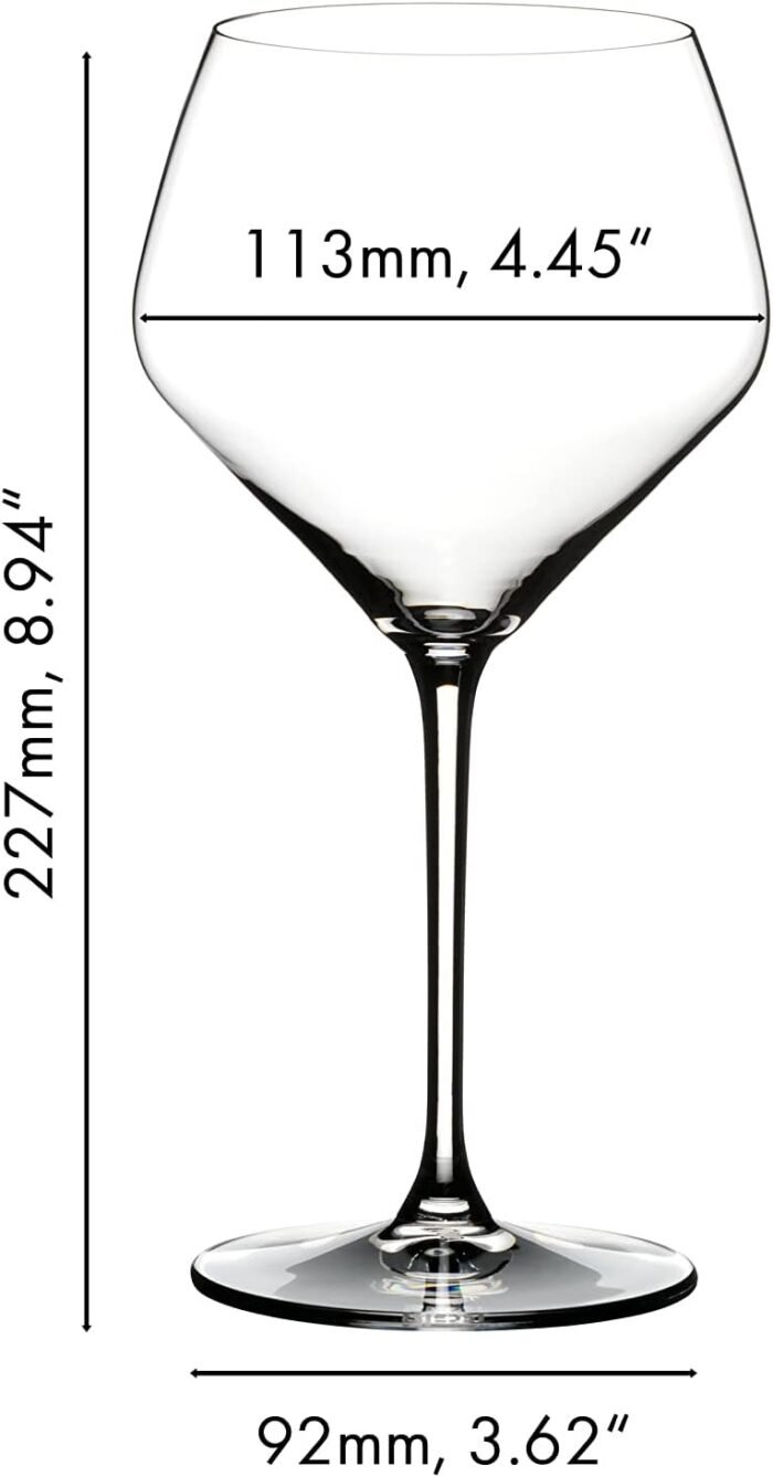 riedel extreme oaked chardonnay clear glass image