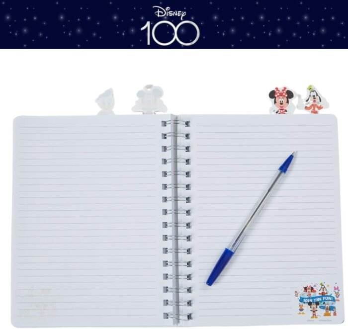 disney 100 anniversary tab journal notebook turquoise book image