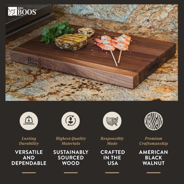 john boss walnut reversible cutting board image
