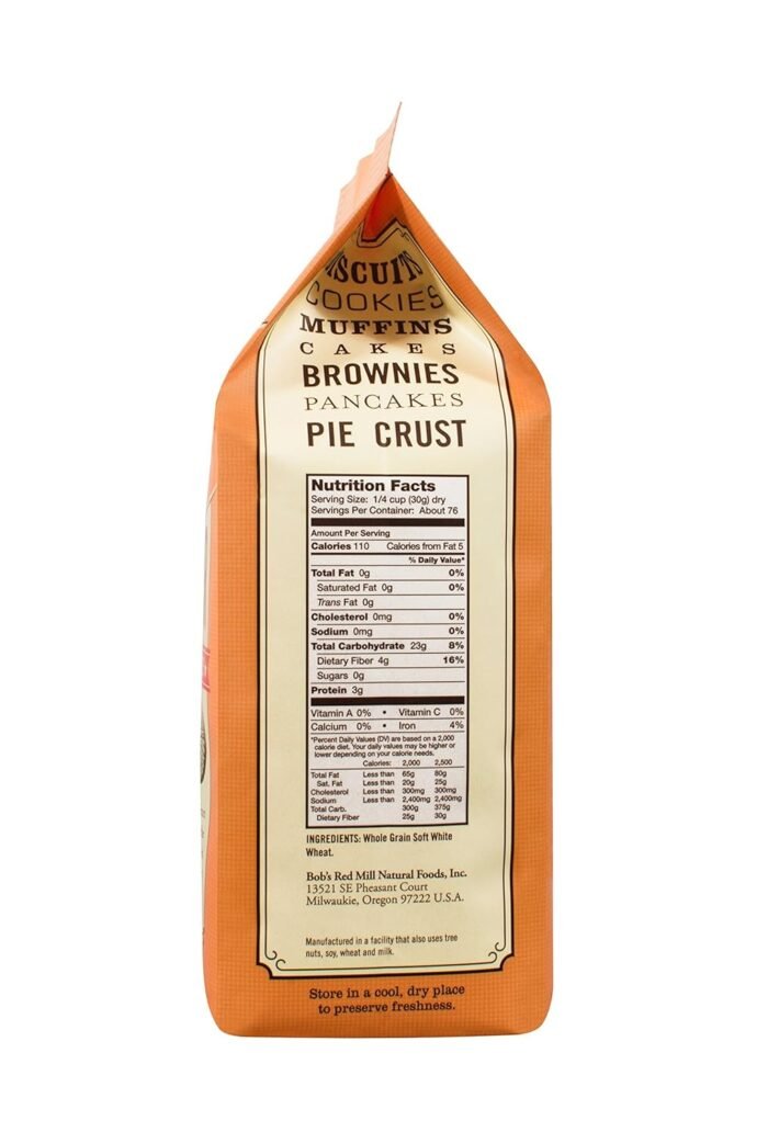 bob's red mill pastry flour whole wheat pack image
