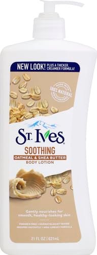 st lves oatmeal & shea butter body lotion bottle image