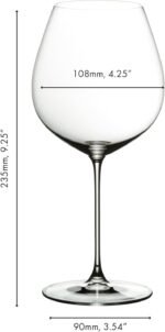 riedel veritas old world pinot noir wine glasses image