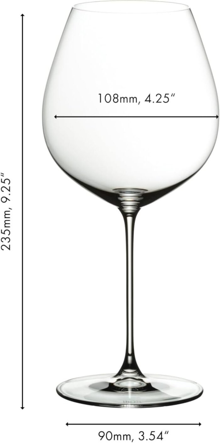 riedel veritas old world pinot noir wine glasses image