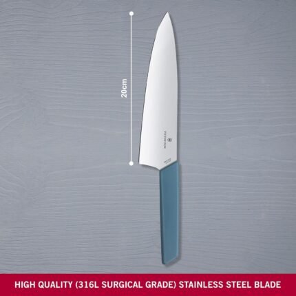 victorinox swiss modern 8 chefs blue handle knife image