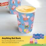 glad peppa pig paper cups 9 oz 20 ct image