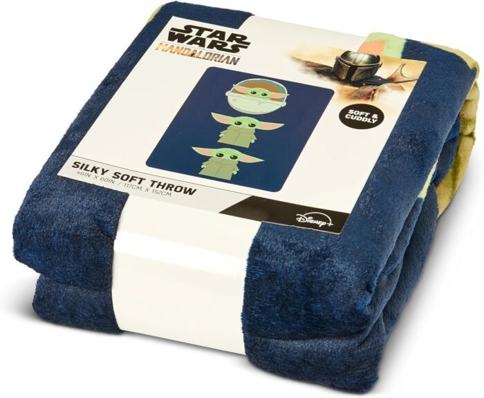 star wars the mandalorian silky soft throw img