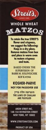 streit's whole wheat matzo pack details image