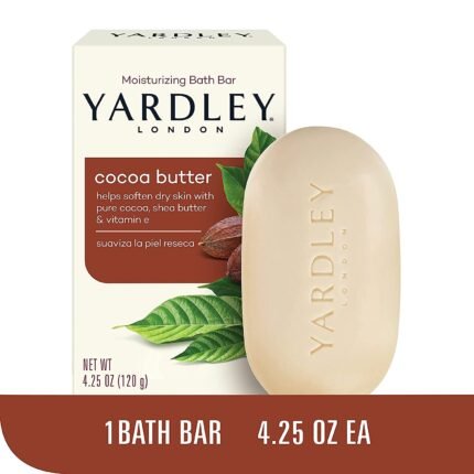 yerdley london moisturizing bath bar cocoa butter details image