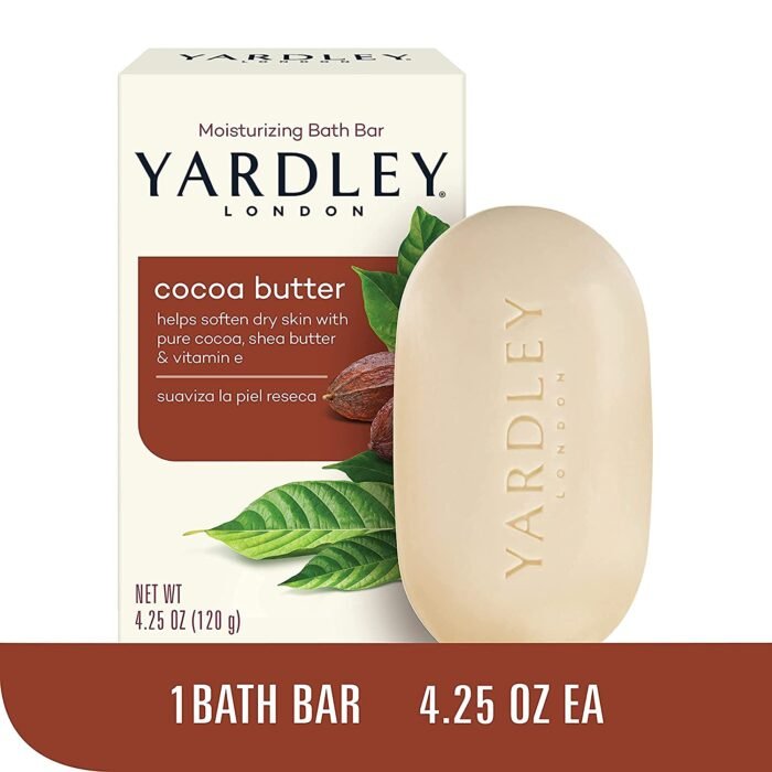 yerdley london moisturizing bath bar cocoa butter details image