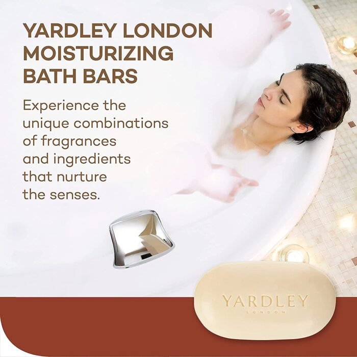 yerdley london moisturizing bath bar cocoa butter pack details image