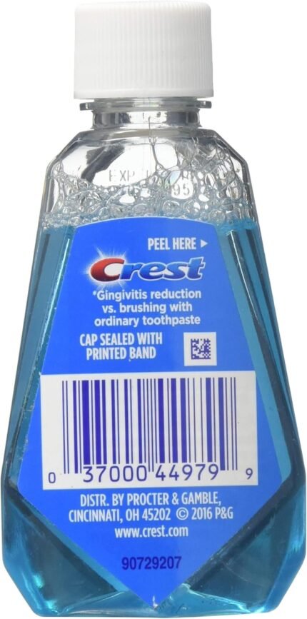 crest pro health mouthwash clean mint bottle image
