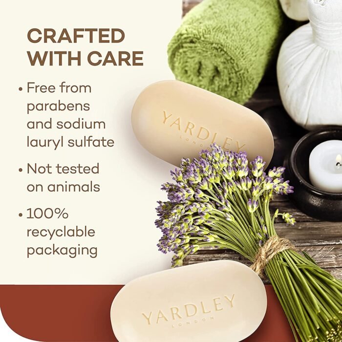 yerdley london moisturizing bath bar cocoa butter pack details image