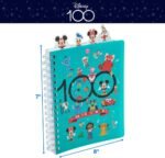 disney 100 anniversary tab journal notebook turquoise book image