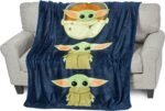 star wars the mandalorian silk touch throw blanket image