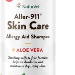 naturvet aller 911 skin care allergy aid pet shampoo with aloe vera bottle image